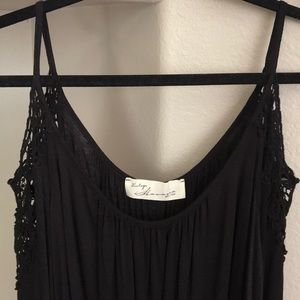 NWOT Vintage Havana black cold shoulder top